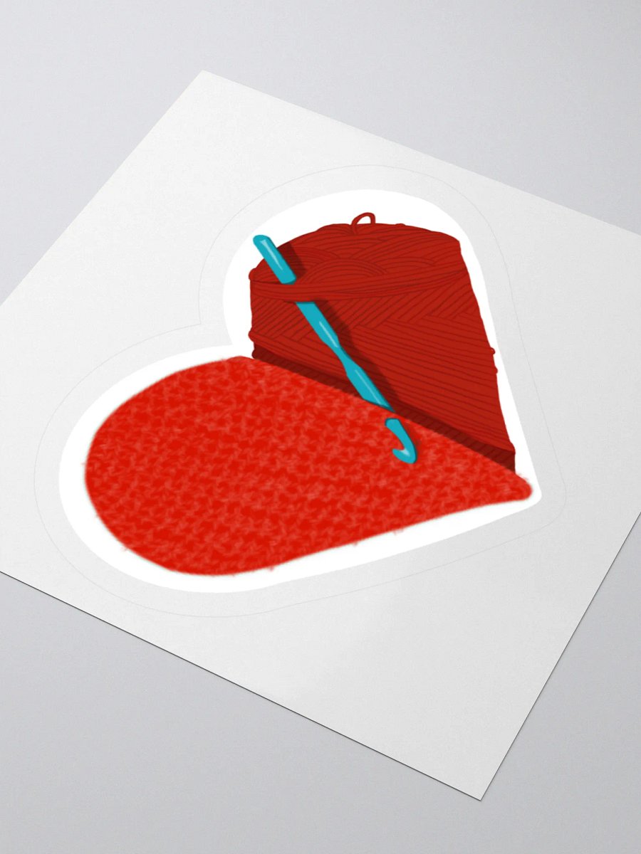Crochet Love - Red Sticker product image (7)
