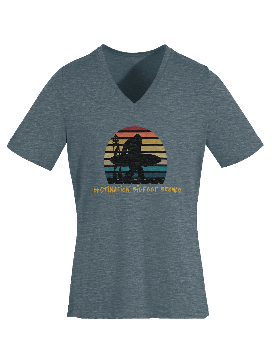 Destination Bigfoot Bronco Classic Logo Bella+Canvas Women's Relaxed V-Neck T-Shirt (Multiple Colors Available) product image (39)