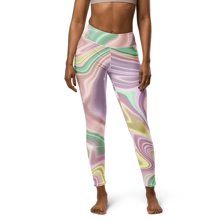 Mystic Waves High-Rise Tie-Dye Leggings - Soft Color Fusion product image (1)