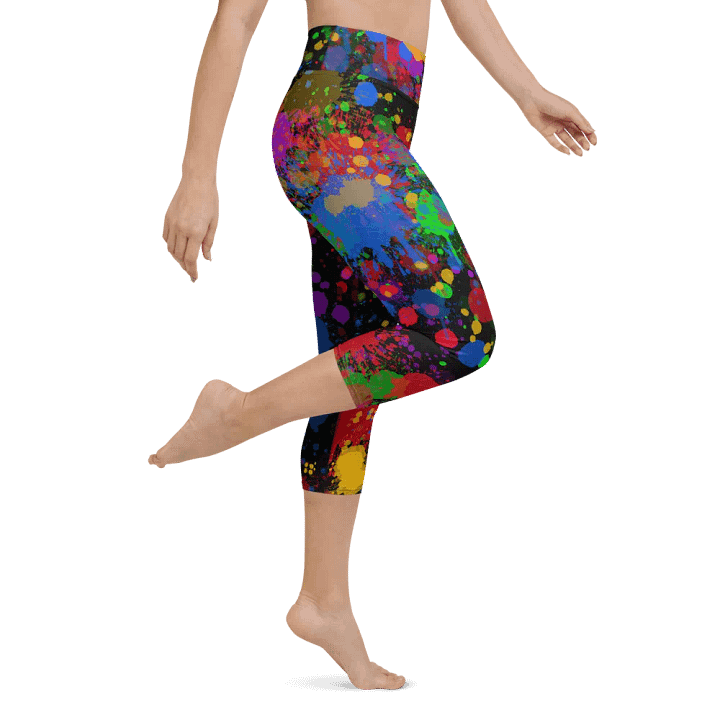 JokersVibe Graffiti Style Capri Leggings product image (2)