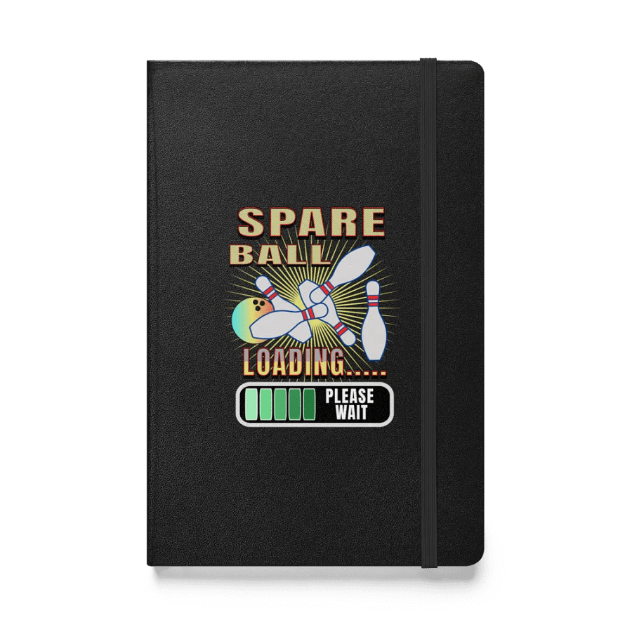 Spare Ball Bowling Hardcover Notebook product image (1)