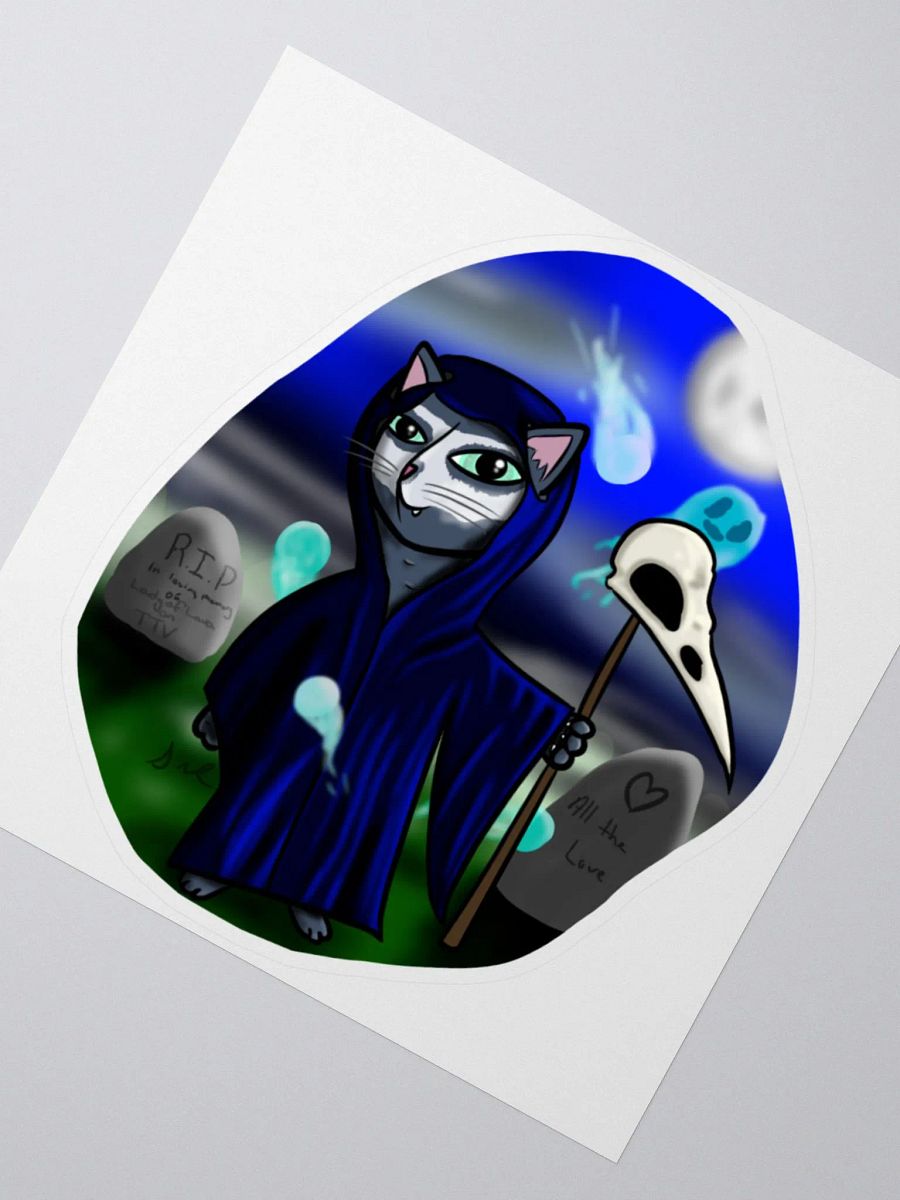 Tom the Grim Cat Sticker product image (2)