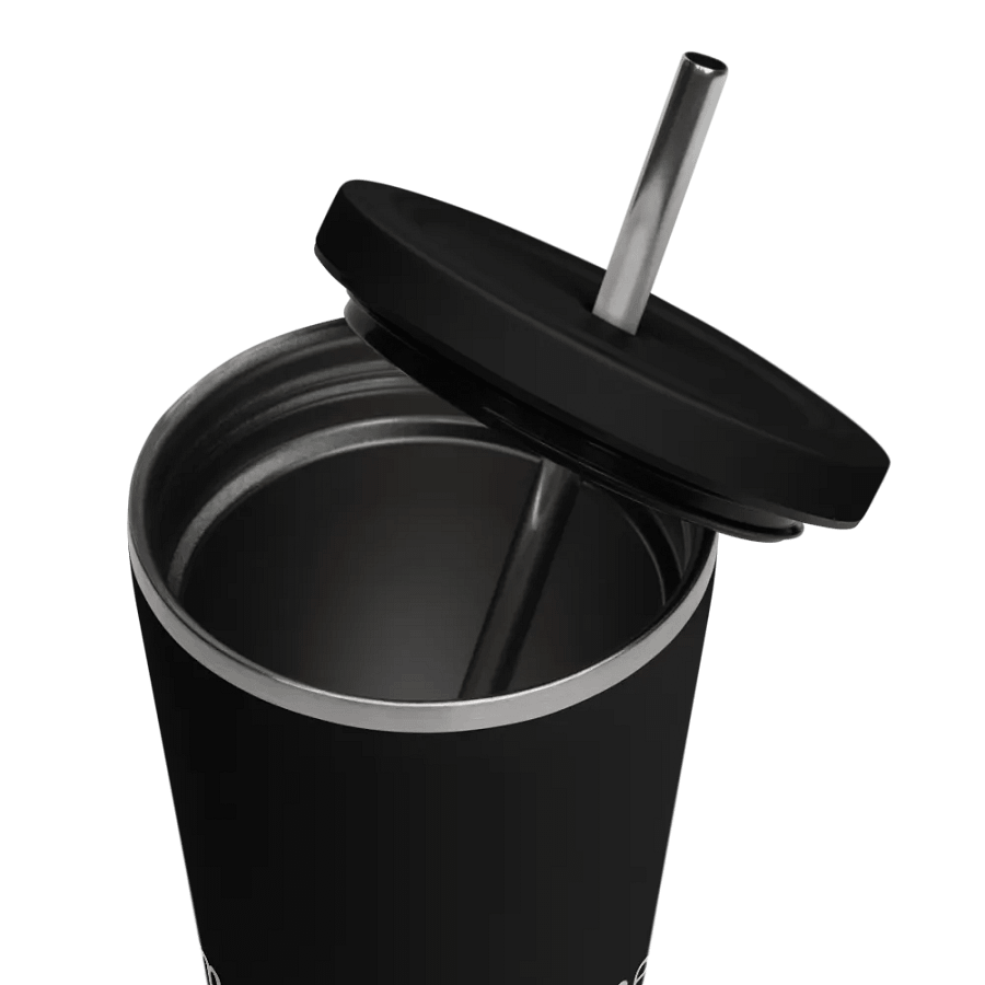 Insulated Tumbler Collection with Straw in Light Beige Logotype product image (4)