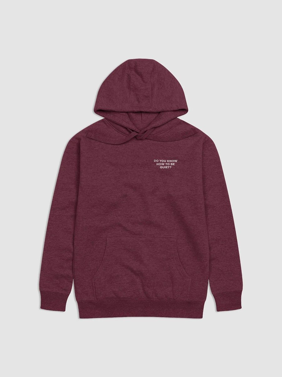 Do you know how to be Quiet? Hoodie (W) product image (3)