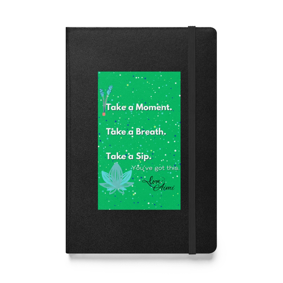Green Take a Breath Hard Cover product image (1)
