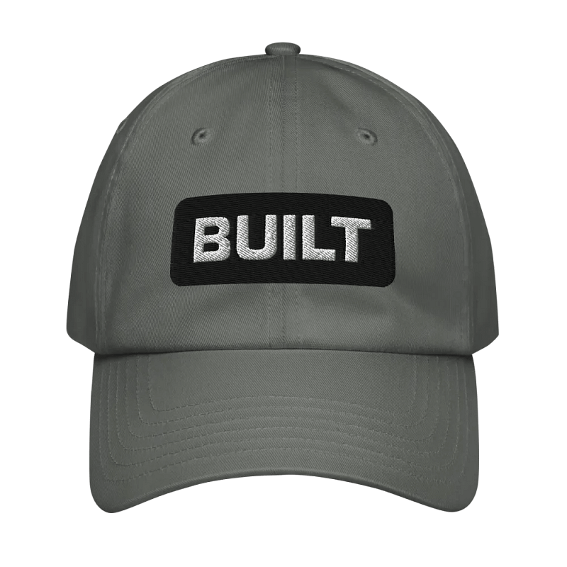 Grey Built Baseball Hat