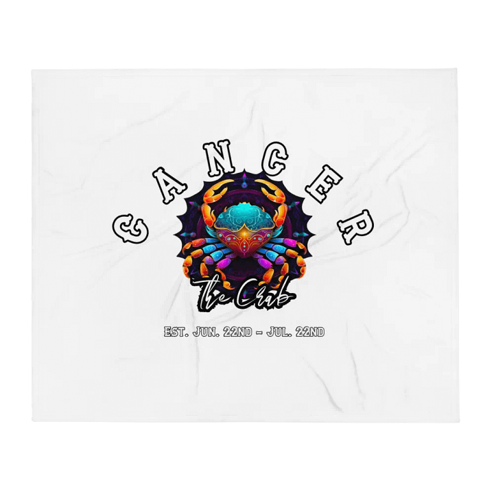 Cancer - Zodiac Throw Blanket product image (1)
