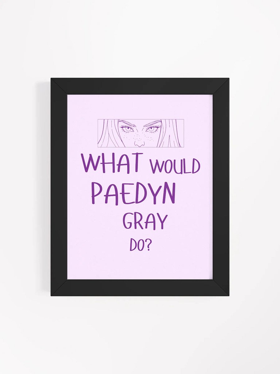 Paedyn Gray Framed Poster product image (10)