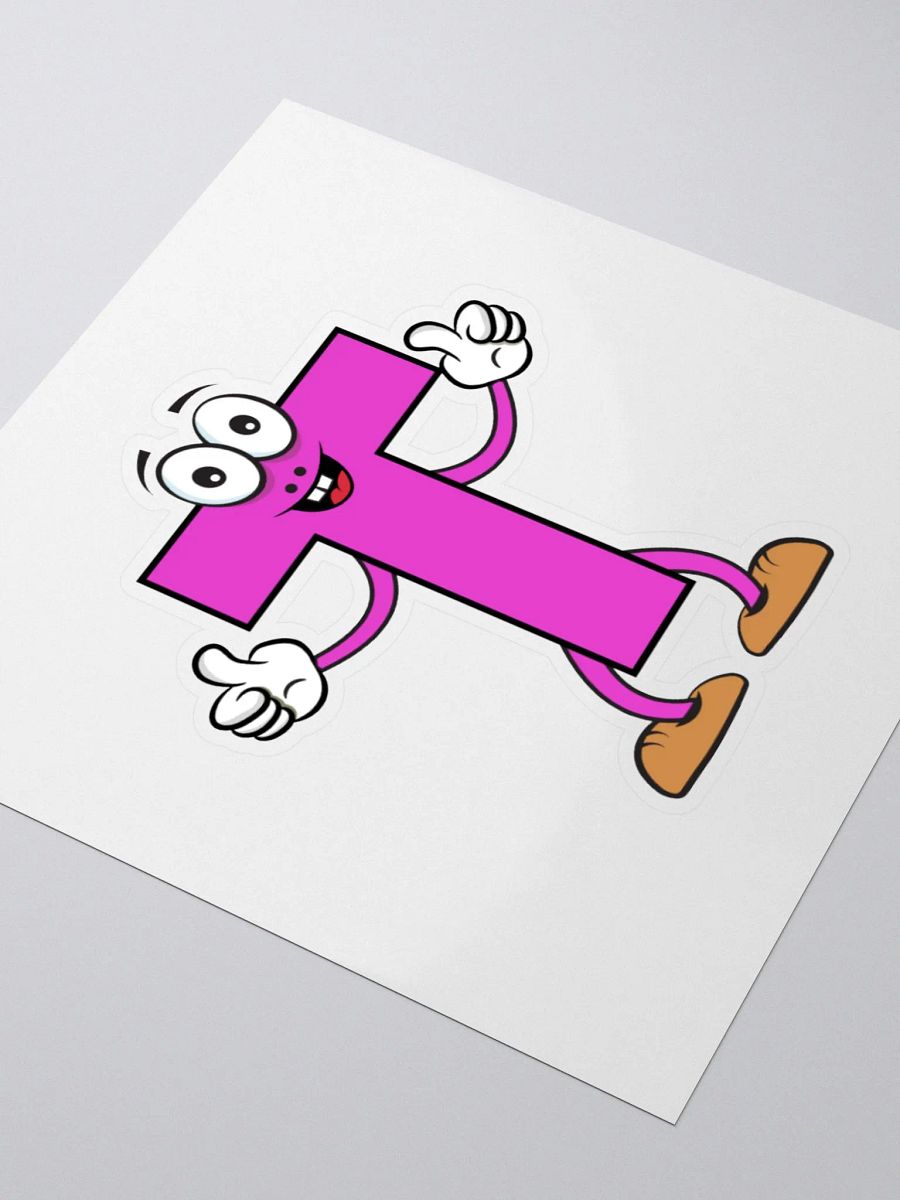 T Letter Cartoon Character Sticker product image (7)