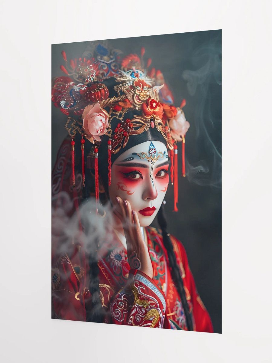 Woman in red traditional costume with elaborate headpiece product image (3)