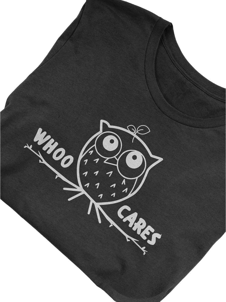 Funny Owl Pun T-shirt-Whoo Cares Owl Tee product image (5)
