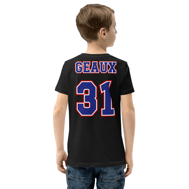 GEAUX 31 Youth Sports Jersey Tee - Back Only Design product image (1)