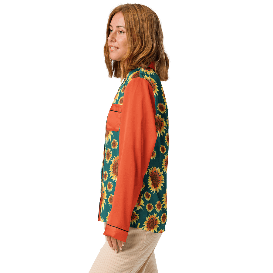 Orange Sunflower Pajama Top product image (5)