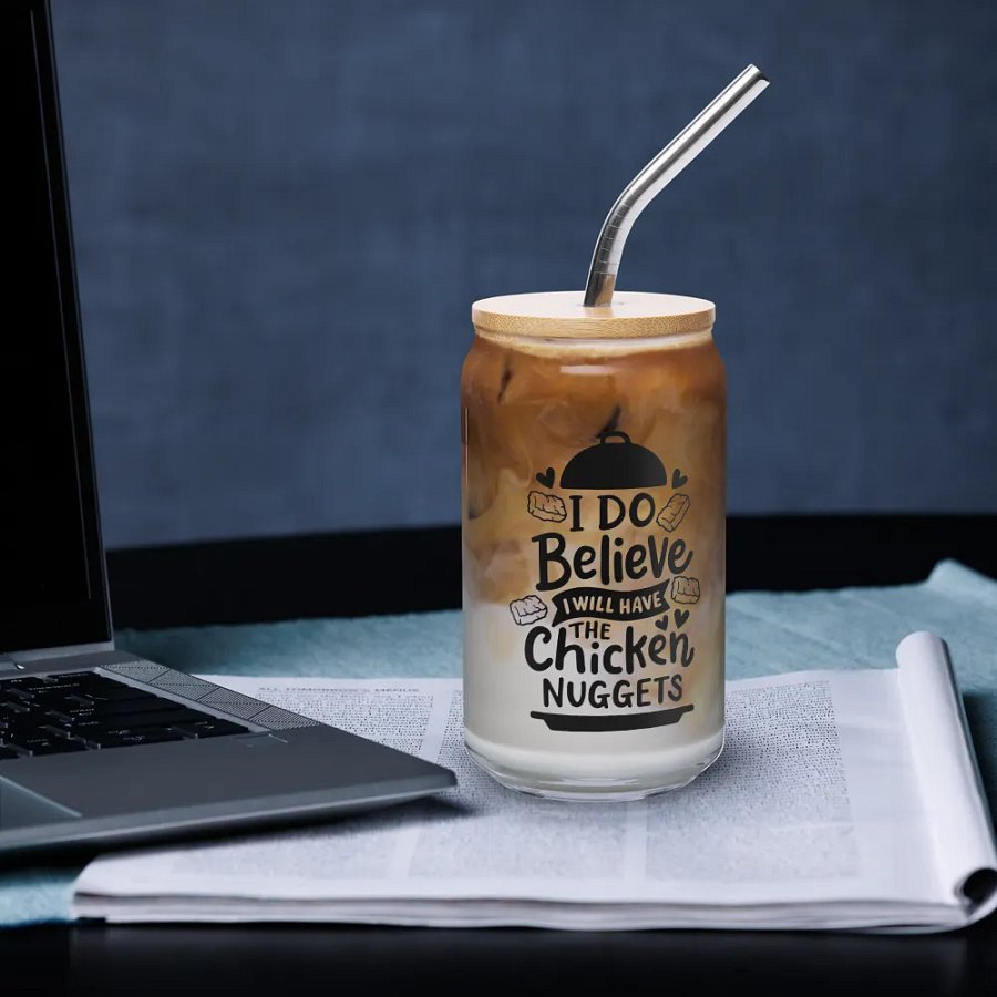 I Do Believe I'll Have The Chicken Nuggets - Can-Shaped Glass product image (3)