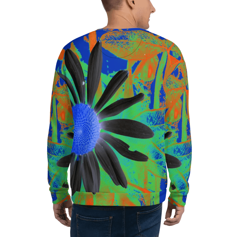 Cool Vibrant Abstract Daisy Unisex Sweatshirt product image (10)