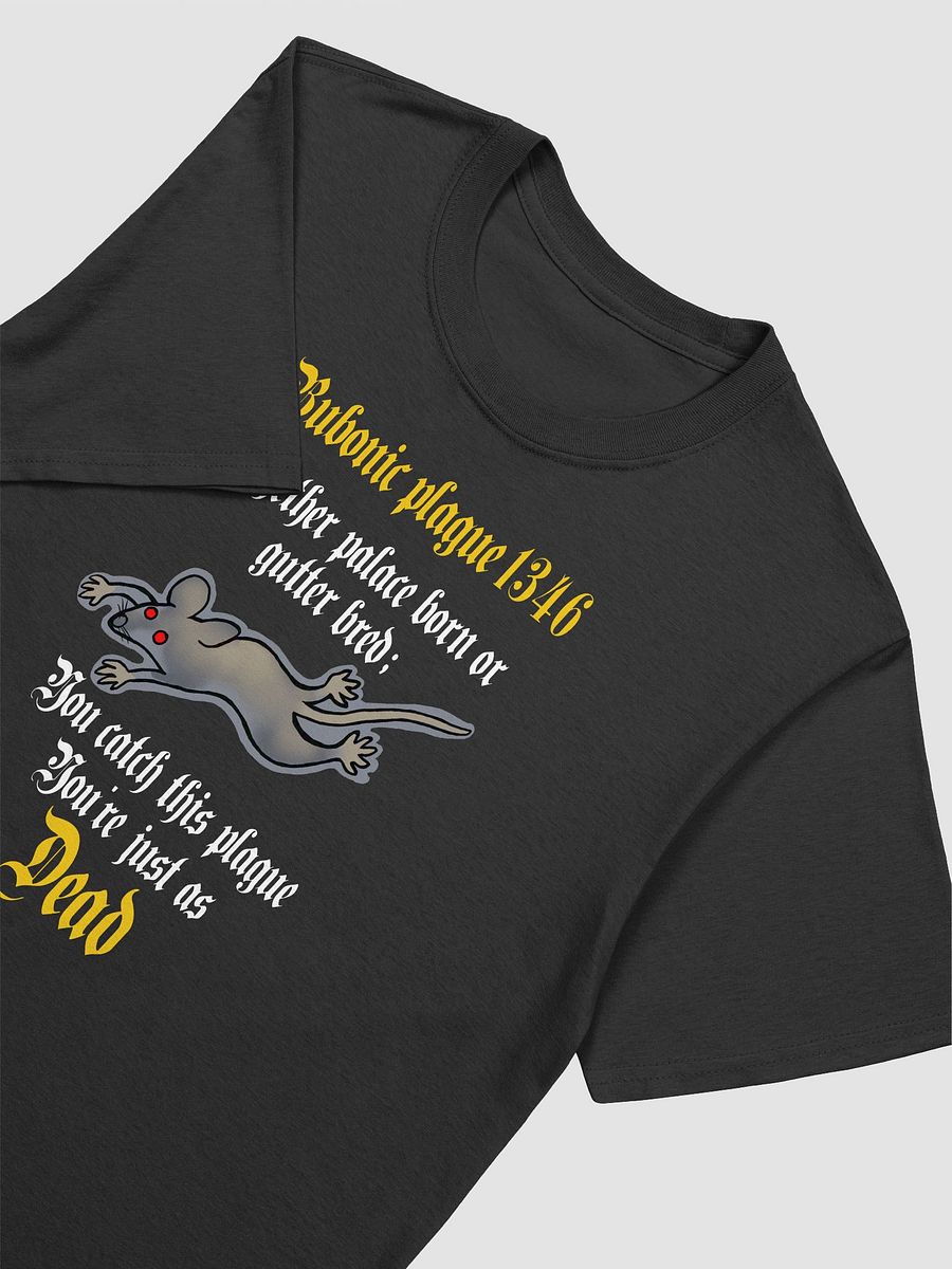 Bubonic plague 1346. Dark funny medieval plague T-shirt product image (12)