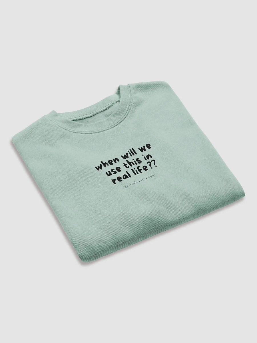 Real Life Crop Sweatshirt - Light Colours product image (7)