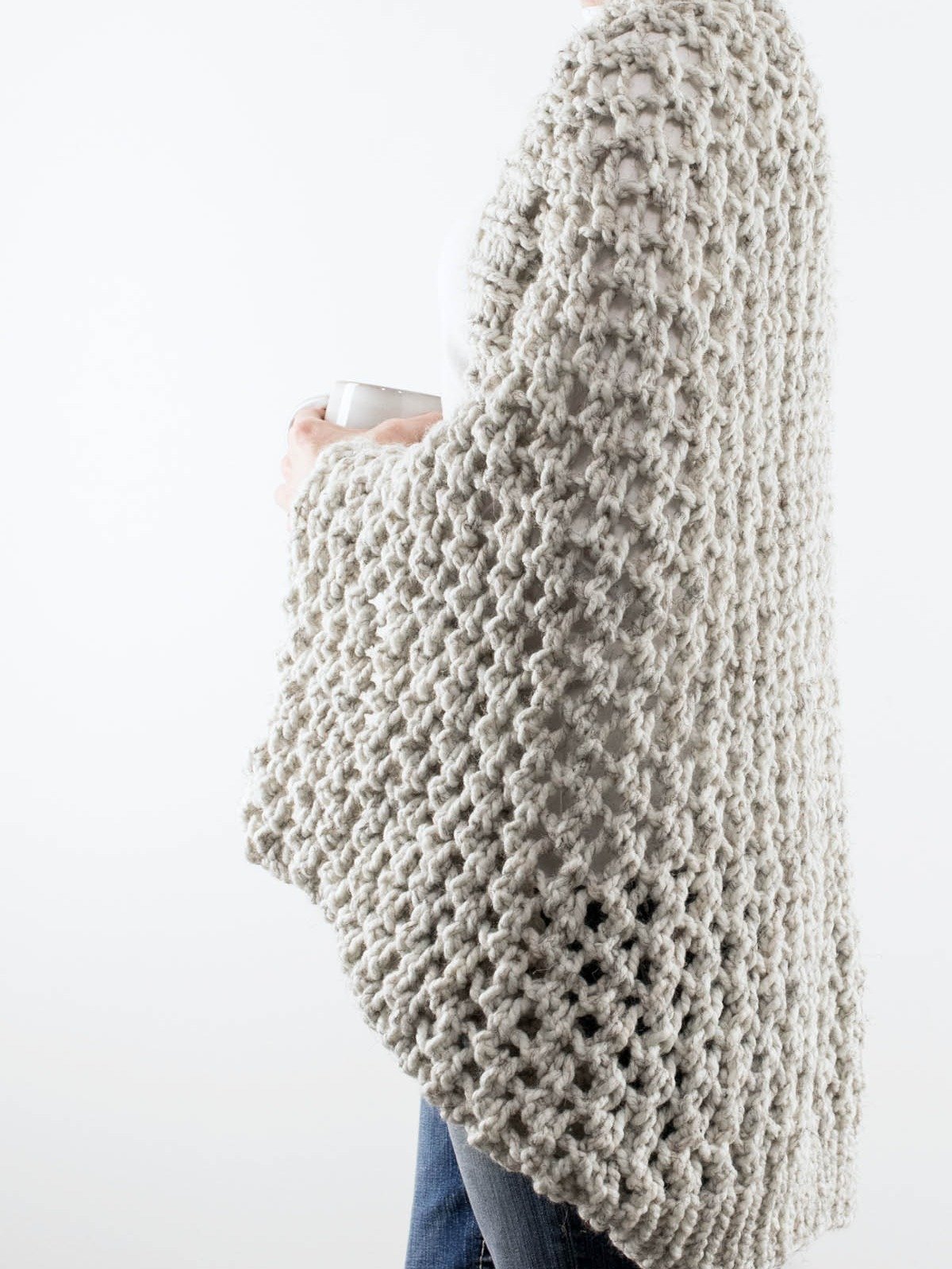 Cocoon Scoop Shrug Knitting Pattern - Resolve product image (5)