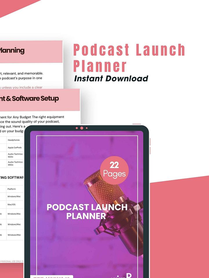 Podcast Launch Planner product image (2)