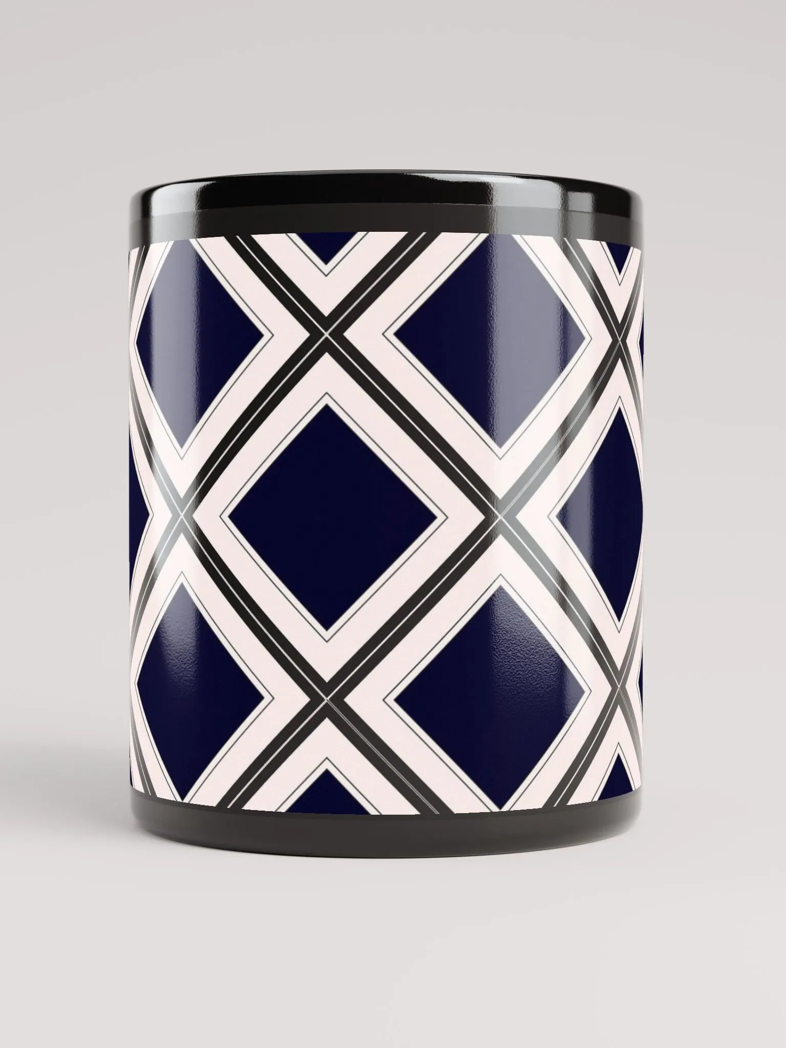 Black Diamonds Surrounded By White Black Mug product image (10)