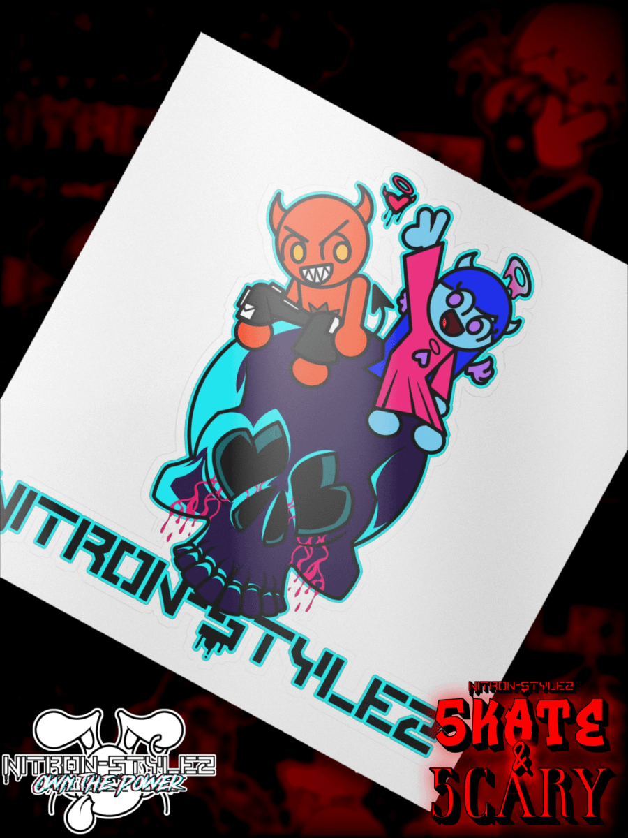 Wave 5 - Deadly Power Couple Kiss Cut Sticker product image (1)