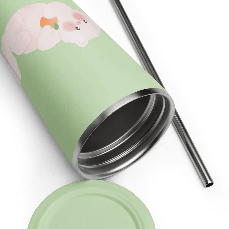 Cats & Orange Insulated Stainless Steel Tumbler with Straw product image (7)