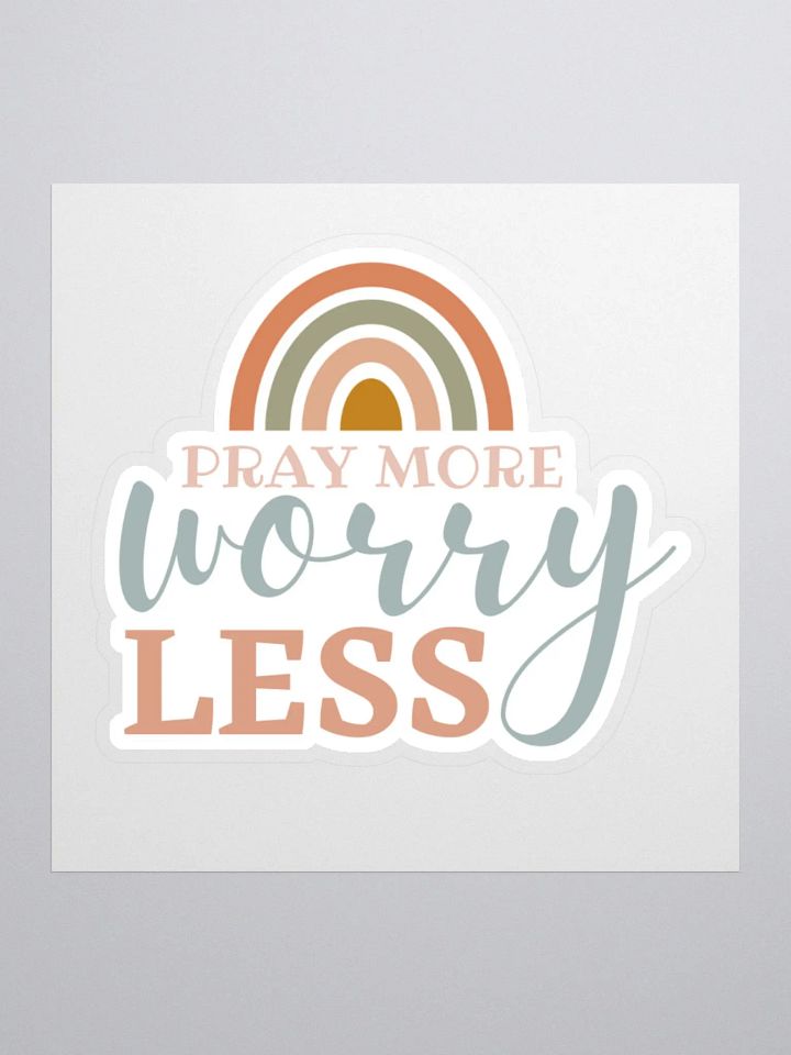 Pray More Worry Less Sticker product image (2)