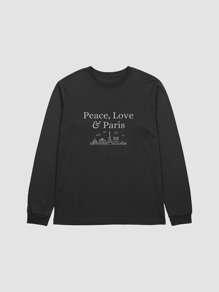 Peace, Love and Paris with Monuments Long Sleeve Tee product image (1)