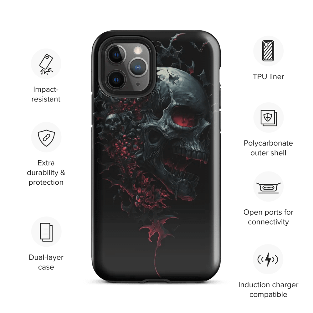 Red Skull Chaos iPhone Tough Case product image (28)