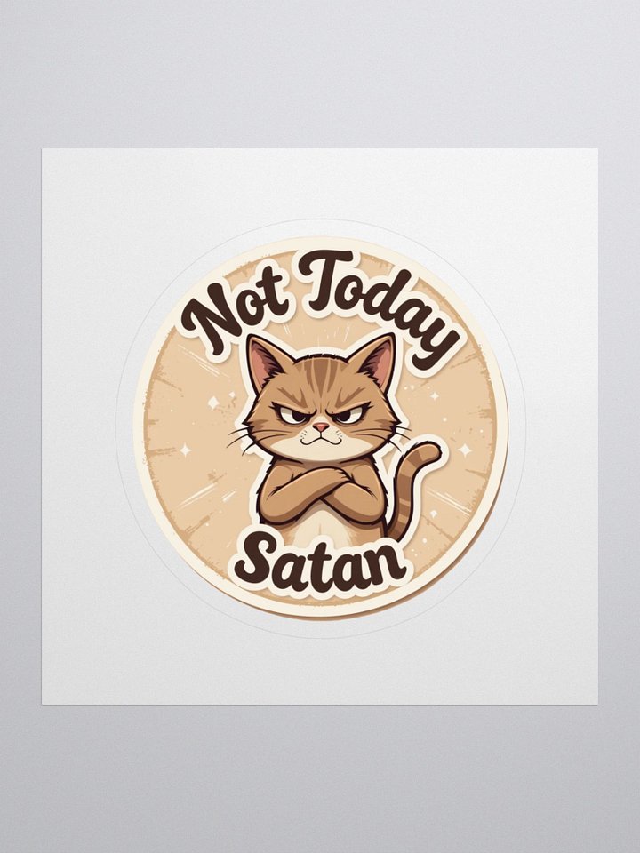 Grumpy Cat Not Today Satan Kiss Cut Stickers product image (1)