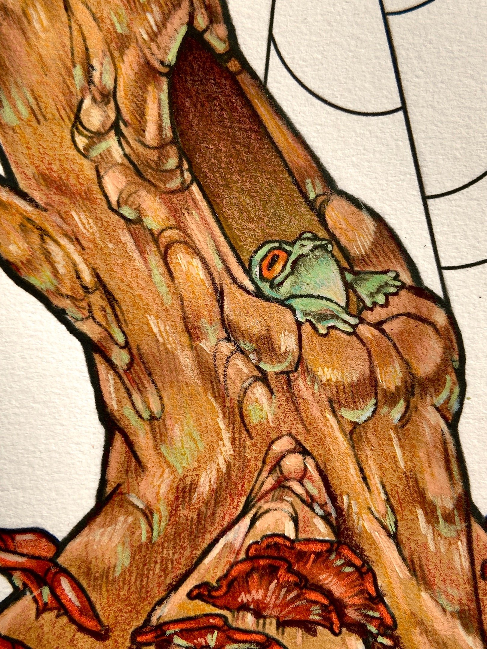 Hand Coloured Toad in the Hole Print product image (5)