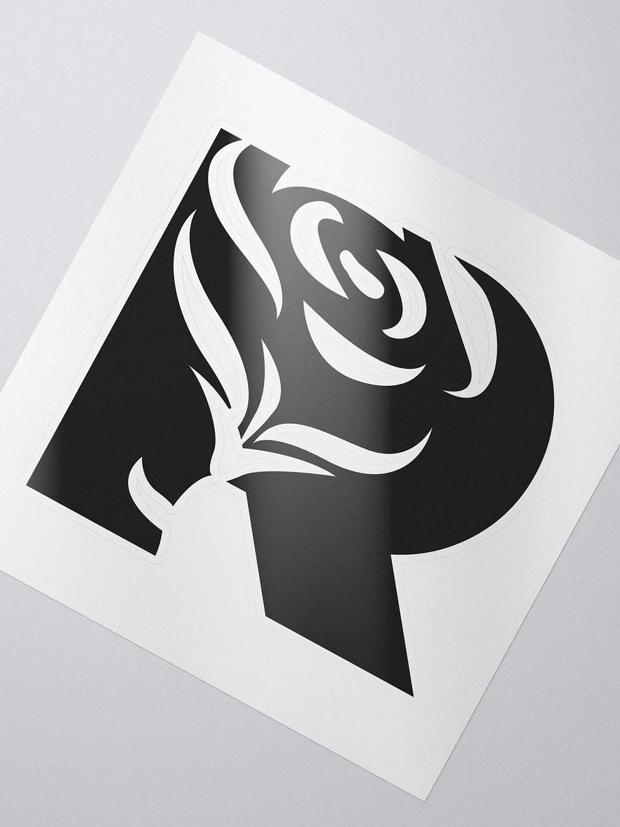 RoseBud Logo Sticker (Black) product image (2)