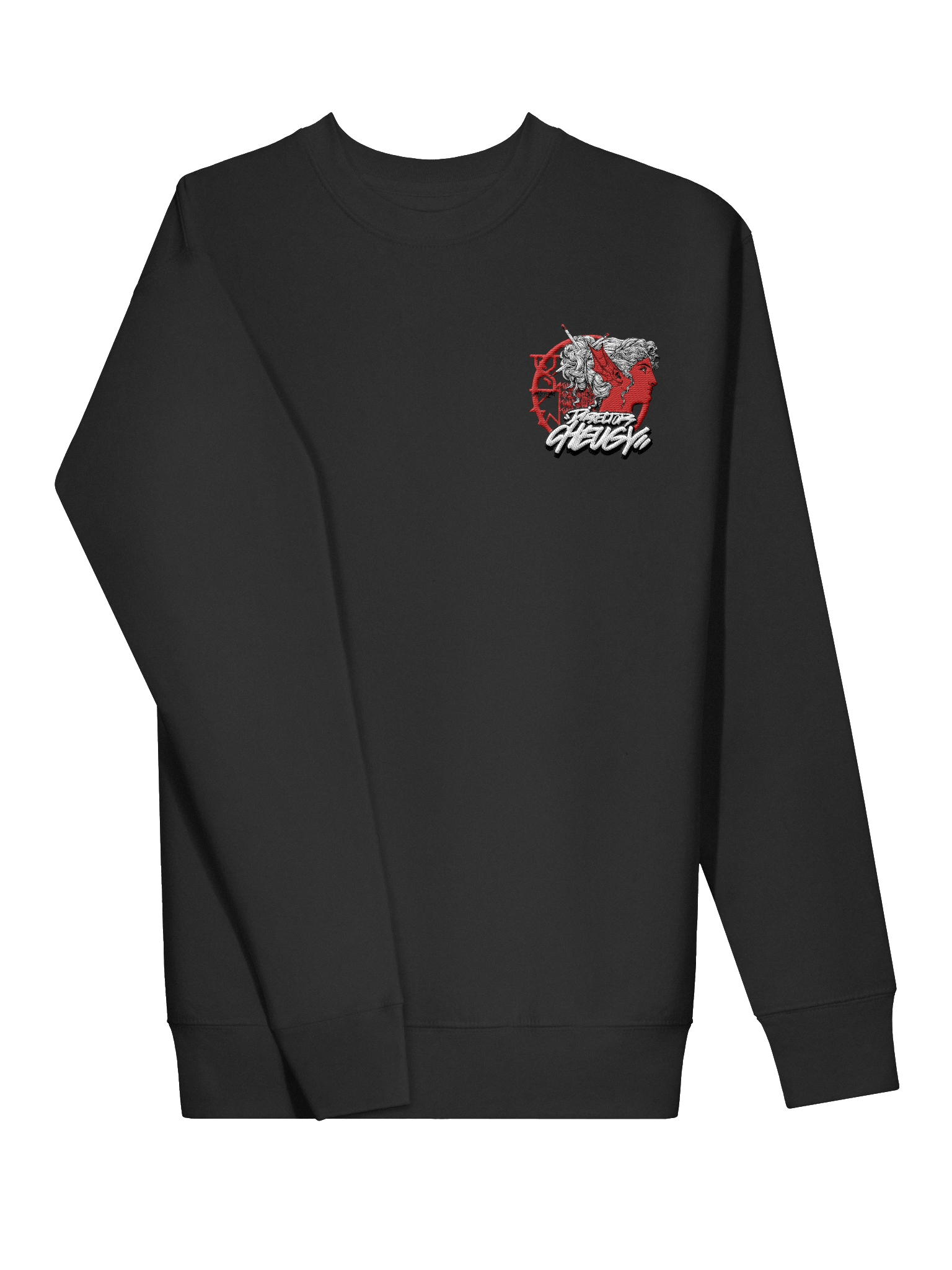 Bustin Crew Neck Sweatshirt (Red) product image (3)