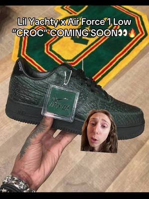 LIL YACHTY X AIR FORCE 1 LOW CROC 🐊 COMING SOON👀🔥! . #sneakers #lilyachty #airforce1 #sneakerheads #sneakertok #sneakernews #trending 