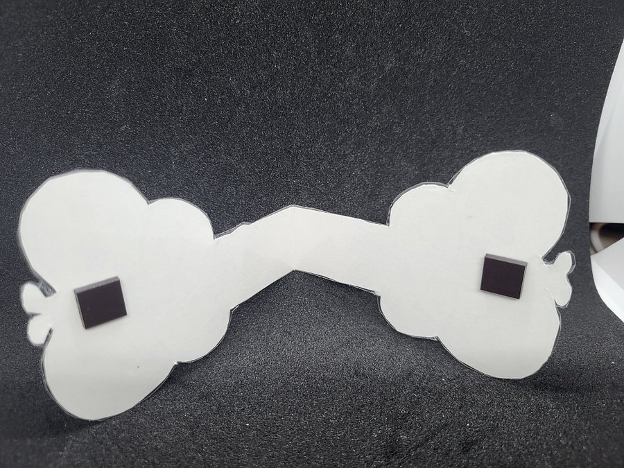 Cute Cartoon Purple Butterfly with Extra Large Wings Magnetic Bookmark – 3.5" product image (3)