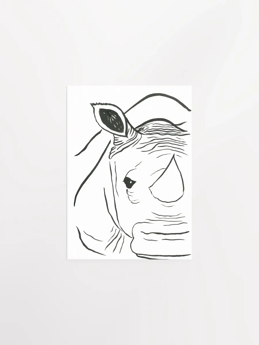Face Of A Rhino Art Print product image (1)