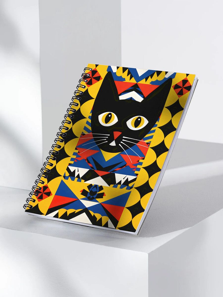 Geometric Cat Dreams Spiral Notebook product image (3)
