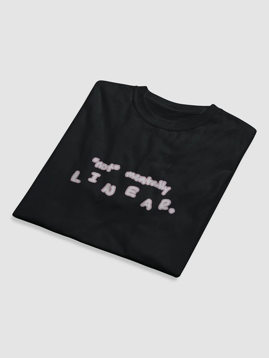 *not* mentally linear (lined design, #E1B9CE) unisex eco tee product image (8)