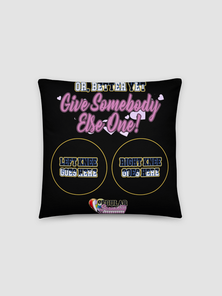 Secular Sexuality Orgasm Pillow - Black product image (2)