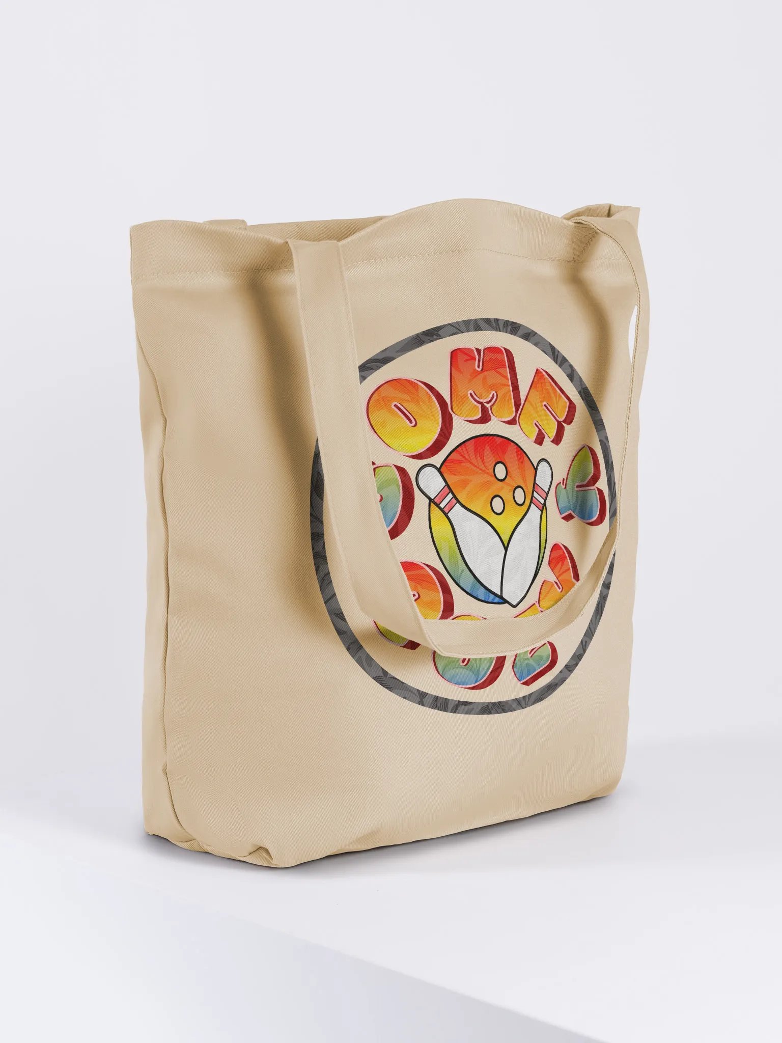 Comfy Cozy Bowling Strike Style Eco-Friendly Tote Bag product image (4)