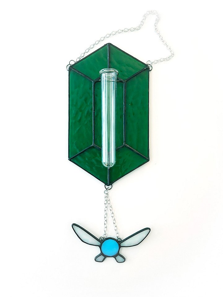 Zelda Rupee with Navi Stained Glass Propagation Station product image (1)