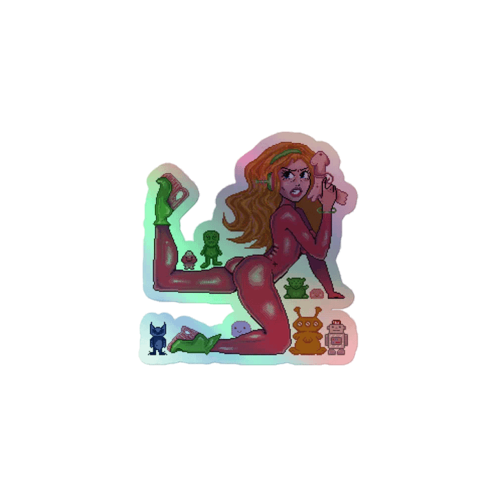 Outta Space Pixels holo sticker product image (1)