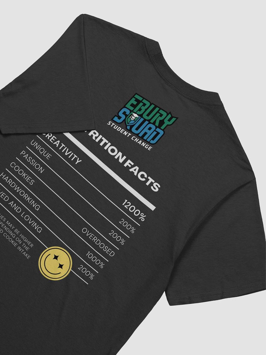 Ebury Squad Nutrition Facts T-Shirt - BLACK product image (4)