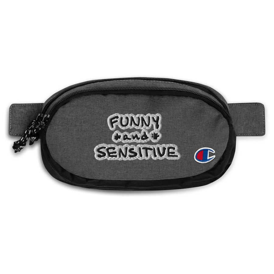 FUNNY *and* SENSITIVE (bubble design) champion fanny pack product image (1)