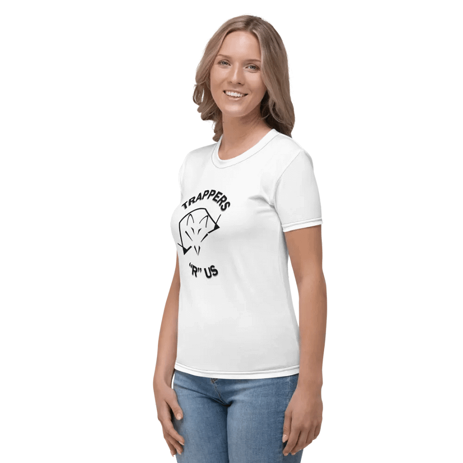 Womens Tee with black logo product image (3)