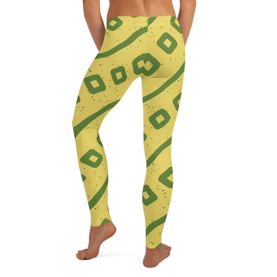Geometric Green Squares All-Over Leggings product image (8)