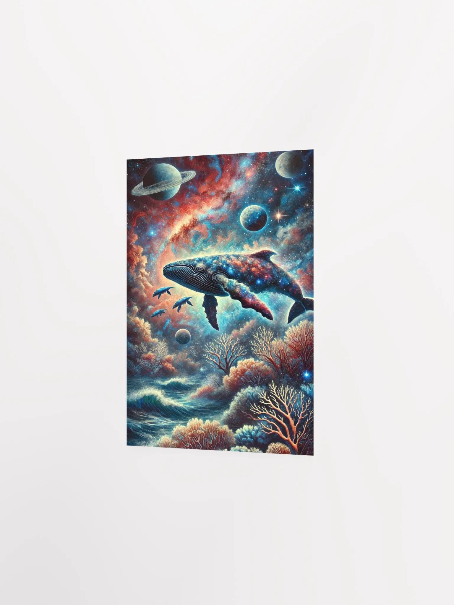 Cosmic Underwater Scene Matte Poster product image (3)