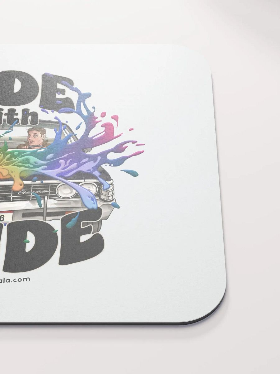 Ride with Pride Mousemat - White product image (5)