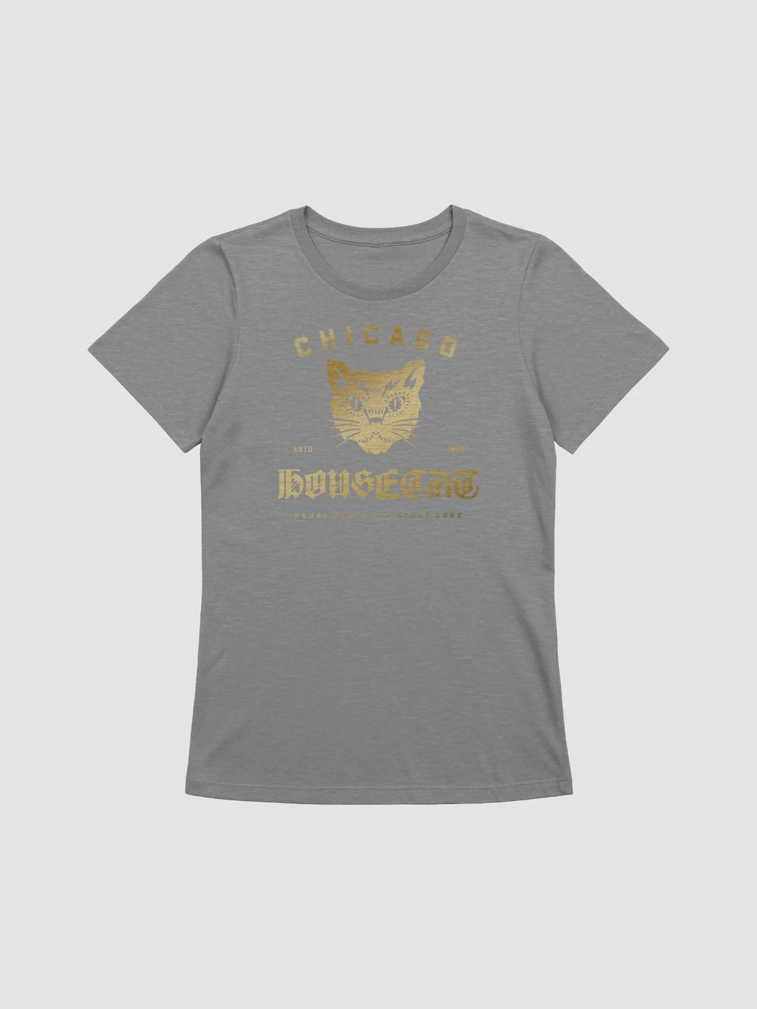 Womens HouseCat v2 Bella+Canvas Supersoft T-Shirt (Gold) product image (1)