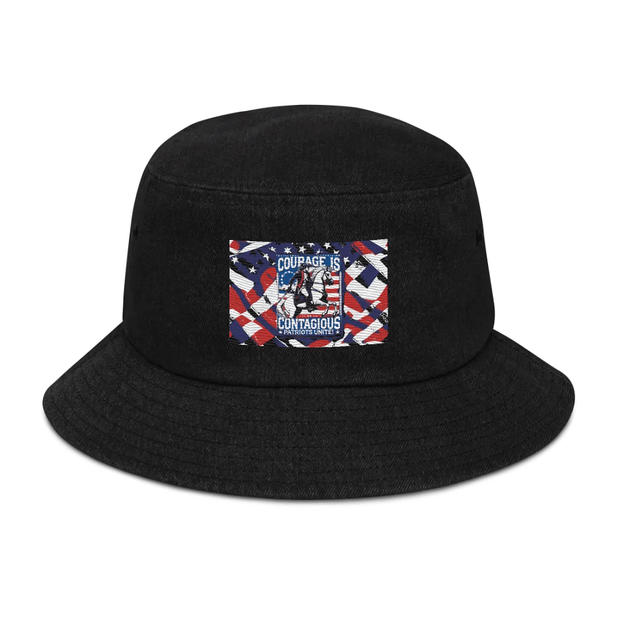 Courageous Patriots Denim Bucket Hat product image (1)